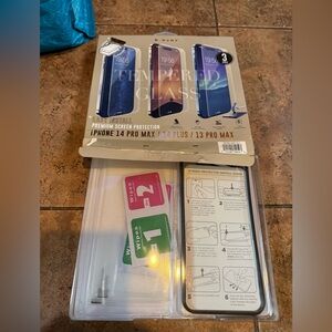 Tempered Glass Screen Protector iPhone 14 13 Pro Max 13 + plus BUNDLE ONLY